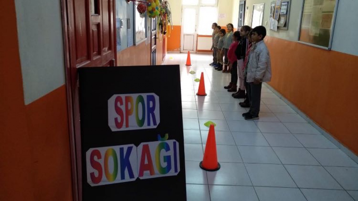 Okul Koridorlarımıza Spor Sokağı Düzenledik.